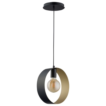 Okrągły zwis metalowy HOOP 32283 Sigma obręcz do przedpokoju czarna