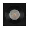 Łazienkowy downlight sufitowy Prisma 10581 kwadratowy IP65 czarny