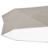 Lniany plafon ekologiczny Kantoor 6196 TK Lighting geometryczny szary beżowy