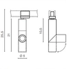 lampa do 3-fazowego systemu Santos AZ2924 LED 12W 3000K czarna złota