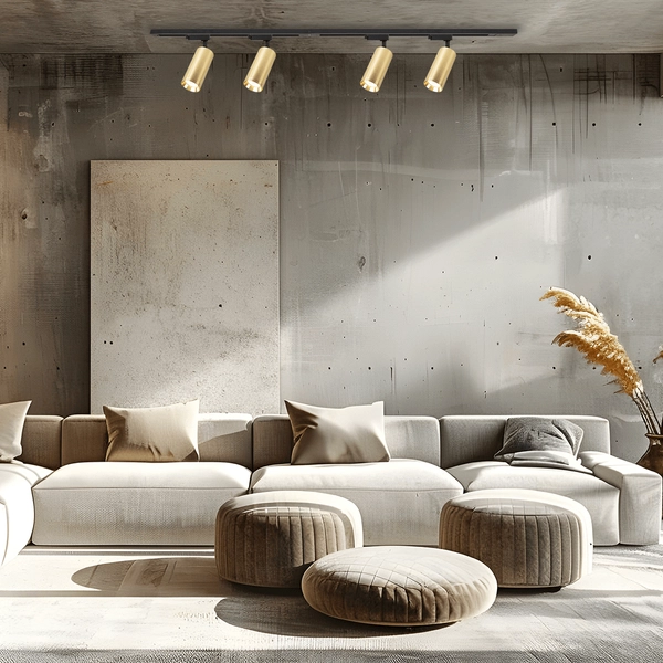 Zestaw 3-fazowy do systemu szynowego MICA ML1152 regulowane złote czarne