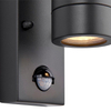 Tarasowa lampa ścienna Palin PIR 75099 tuba metalowa IP44 antracyt