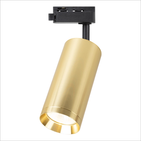 Jednoobwodowa lampa sufitowa szynowa MICA ML1142 tuba złota czarna