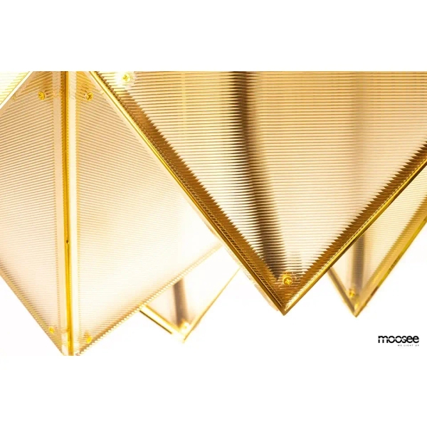 Plafon PYRAMIDS złota MSE1501100589 1xLED 106W 3000K glamour