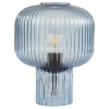 Szklana stołowa lampa Demarius DEM4223 grzybek niebieski