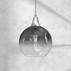 Wisząca lampa kulista Monte MLP8320 przydymiona srebrna