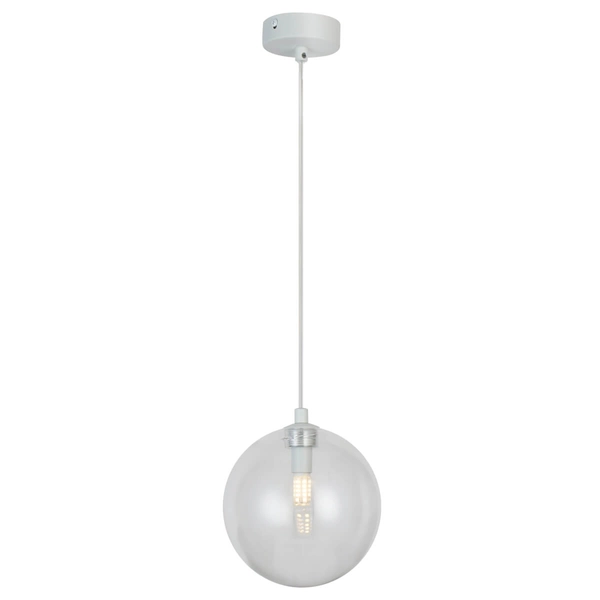 Kulista lampa wisząca BUBBLES AZ5953+AZ5884 szklane przezroczyste białe