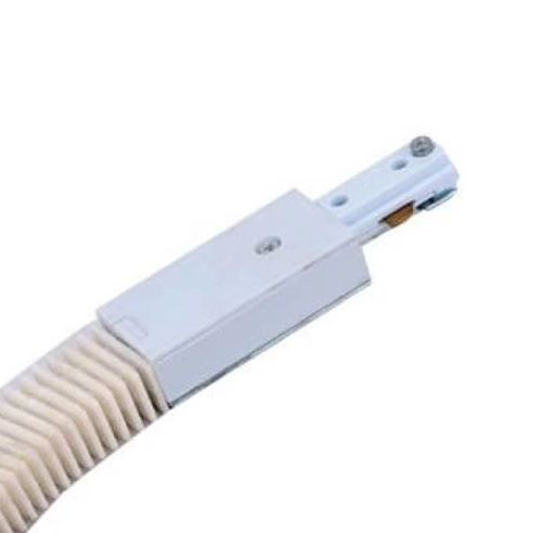 Elastyczny ŁĄCZNIK szynoprzewodu LG/BI Orlicki Design do 1-fazowej szyny natynkowej 230V biały