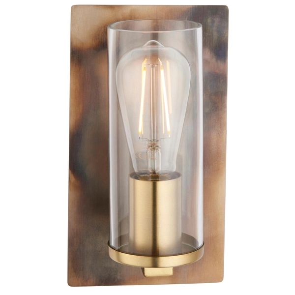 Ścienna lampa L&-190600 Light& industrialna brąz patyna