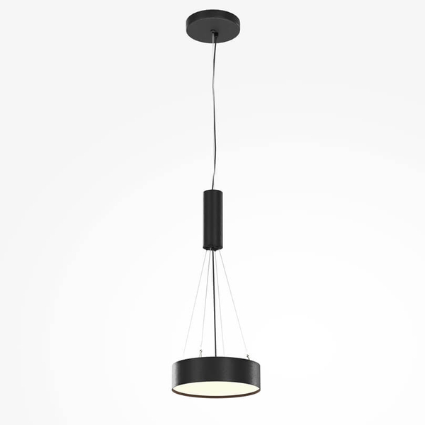 Nasufitowa lampa Zon C032CL-24W3K-RD-B Maytoni LED 24W 3000K okrąg czarna