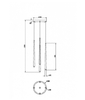 Wisząca lampa Cascade MOD132PL-L28BK2 Maytoni LED 30W 4000K sople czarna