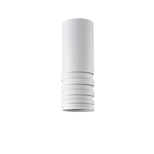 Sufitowa lampa metalowa Locus downlight do sypialni biały