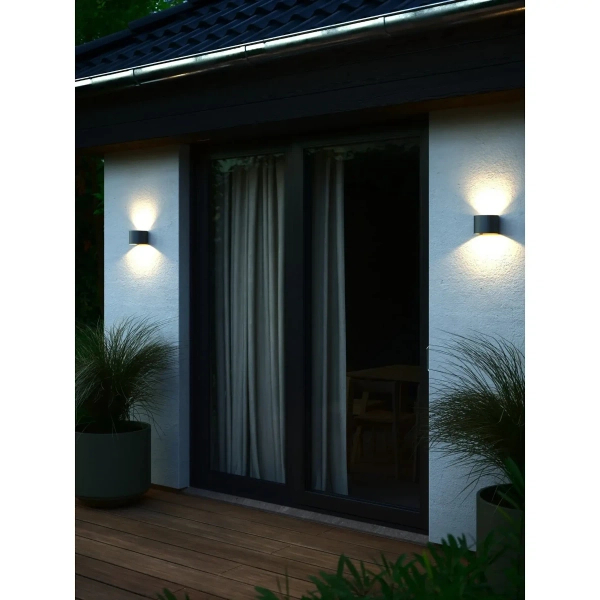 Elewacyjna lampa góra-dół Milda 2418351050 LED 4,9W 3000K IP44 antracyt