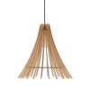 Ekologiczna lampa wisząca Eco drewniana do kuchni boho