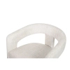 Tapicerowane krzesło LOGAN MM1501100300 białe z tkaniny do jadalni 45cm