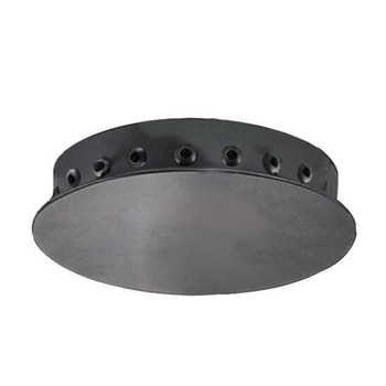 Okrągła podsufitka Ziko AZ3410 Azzardo metalowa 20 wejść czarna