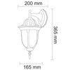 Elewacyjna LAMPA ścienna FLORENCJA 302571 Polux zewnętrzna OPRAWA kinkiet IP43 outdoor patyna