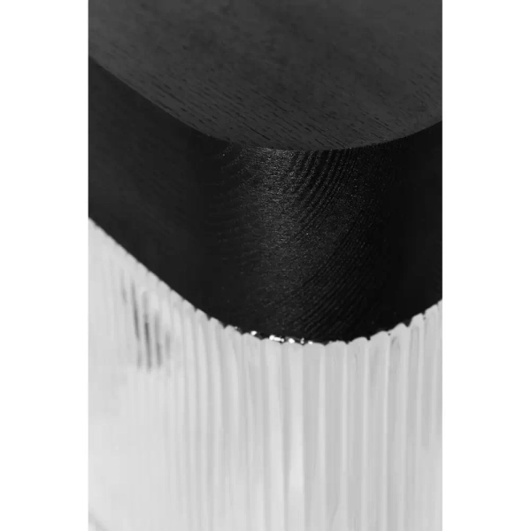 Kinkiet ścienny do salonu Flumina FLWA13000 drewniany czarny