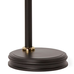 Lampa stojąca DOUILLE-TL-BPB czarna polerowany mosiądz