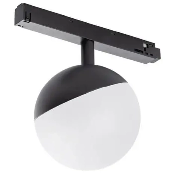 Lampa do szyn magnetycznych 10152 kula LED 8W 3000K czarna biała