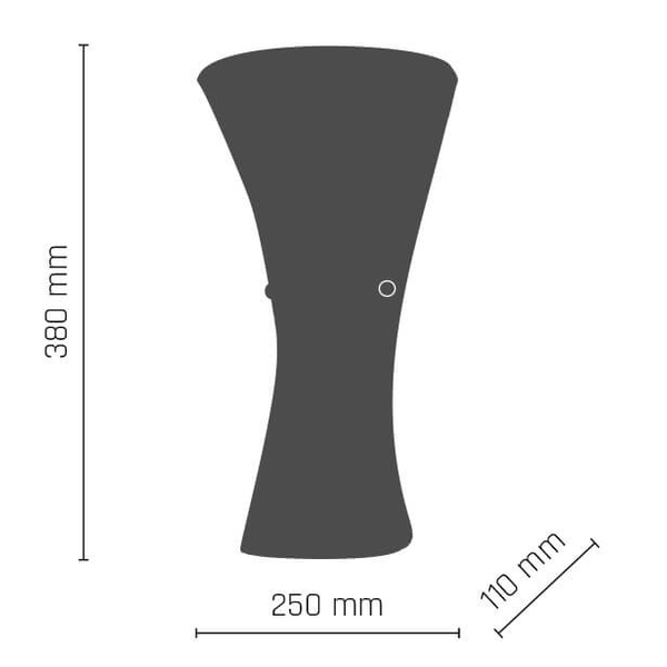 Kinkiet ścienny szklany Button 8170 Shilo tuba do salonu złota