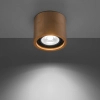 Drewniana LAMPA sufitowa SOL SL.0913 okrągła tuba downlight drewno
