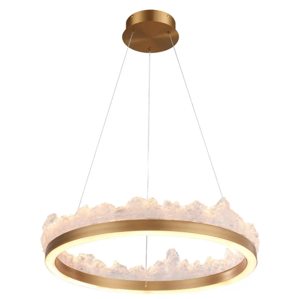 Pierścieniowa lampa wisząca Montana ST-6490P/1 LED 26W 3000K ring złoty