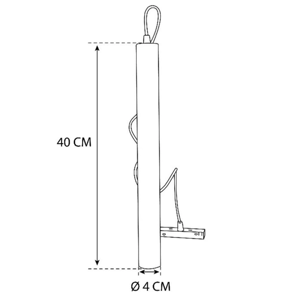 Magnetyczna wisząca oprawa szynowa 3-fazowa 489 Domeno LED 7W 3000K czarna