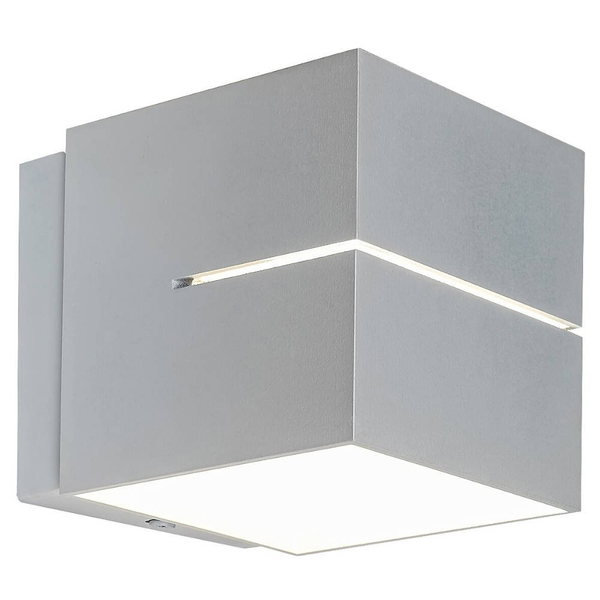 Minimalistyczna LAMPA ścienna KAUNAS 7018 Rabalux metalowa kostka do przedpokoju biała