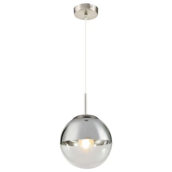 LAMPA wisząca VARUS 15851 Globo zwieszna OPRAWA szklana kula ball chrom przezroczysta