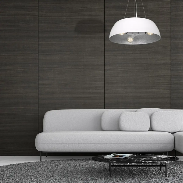 Lampa wisząca MORGAN MLP4477 Milagro salonowa OPRAWA okrągła biała srebrna