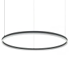 Pierścieniowa wisząca lampa 20264 LED 83W 3000K do salonu czarny