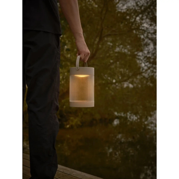 Stołowa lampka zewnętrzna  Coupar 2518215009 IP44 tuba solarna beżowy