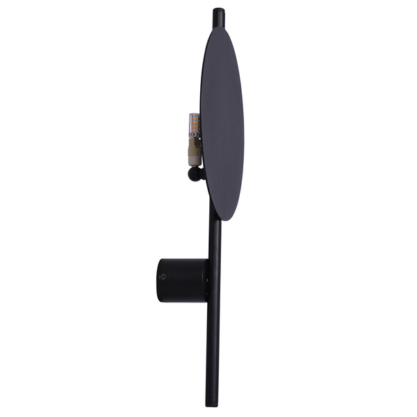 Designerska lampa naścienna Rega K-4637 Kaja czarny kinkiet nad lustro
