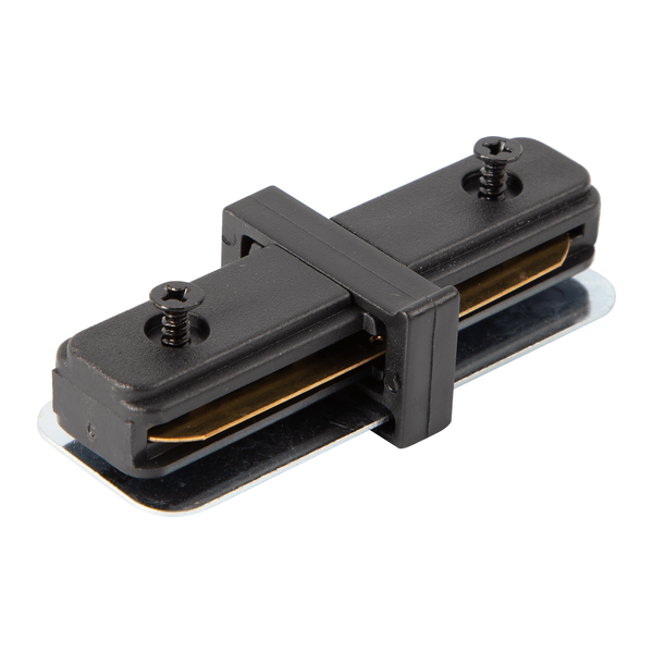 Prosty łącznik jednofazowy Track Light ML0708 metalowy czarny