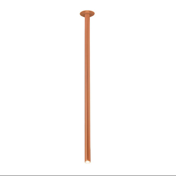 Sypialniana lampa sufitowa ALHA 9432 Dohar metalowa tuba miedziana