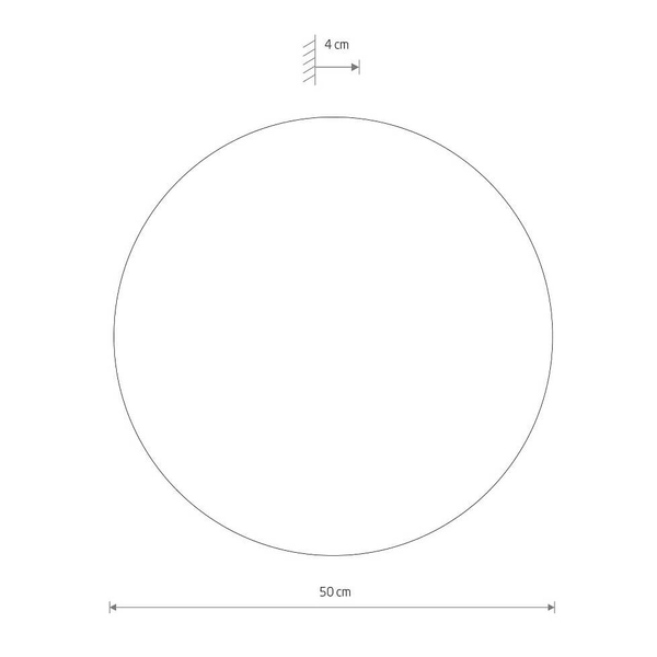 Salonowa lampa ścienna Ring 11292 Nowodvorski LED 16W 3000K okrąg drewniana