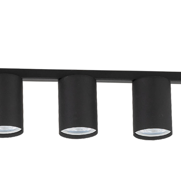 Natynkowa lampa do salonu Logan 4566 loftowa listwa rurki czarna
