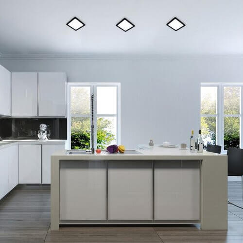 Sufitowa lampa wpust SHAUN2 71228 LED 3W 3000K kwadratowa czarny