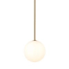 Wisząca lampa Kier 10308 szklana kula ball biała złota