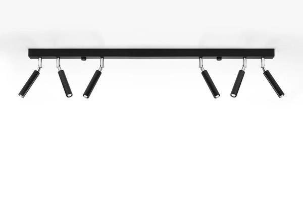 Sufitowa LAMPA regulowana SL.0901 industrialna OPRAWA plafon tuby metalowe czarne