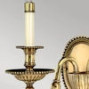 Lampa na ściane z abażurami Cambridge HK-CAMBRIDGE2+2xLS162-WHT Hinkley mosiądz biały