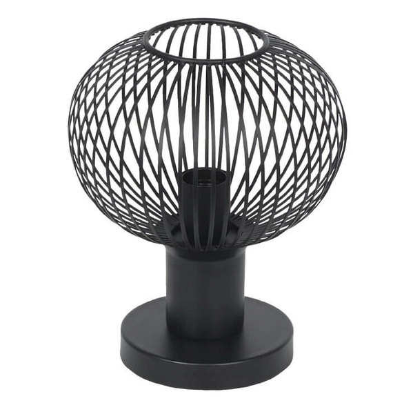 Stolikowa lampka salonowa GILA 565700132 Trio koszyk loft czarny