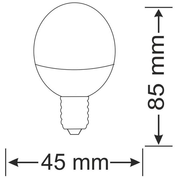 Żarówka PLATINUM 303936 Polux E14 G45 LED 6,3W 560 lm 230V kulka biała ciepła 3000K