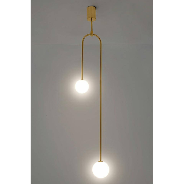 Lampa wisząca Low MSE010100288 balls do salonu białe złote