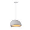 Skandynawska lampa wisząca Nube LP-0030/1P 40cm WH kopuła biała