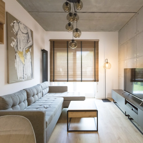 Wisząca lampa kaskada Vetro 9131 szklana do jadalni przydymiona