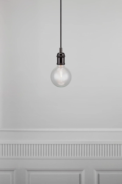 Industrialna lampa wisząca Avra 84800003 Nordlux okrągła czarna