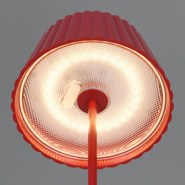 Lampka na taras metalowa Suarez R57706110 LED 2W 3000K IP44 czerwona