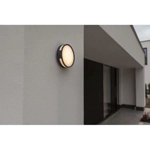 Sufitowa LAMPA plafon ROLA 6382201012 Lutec okrągła OPRAWA metalowy kinkiet LED 13W 3000K zewnętrzny IP54 czarny